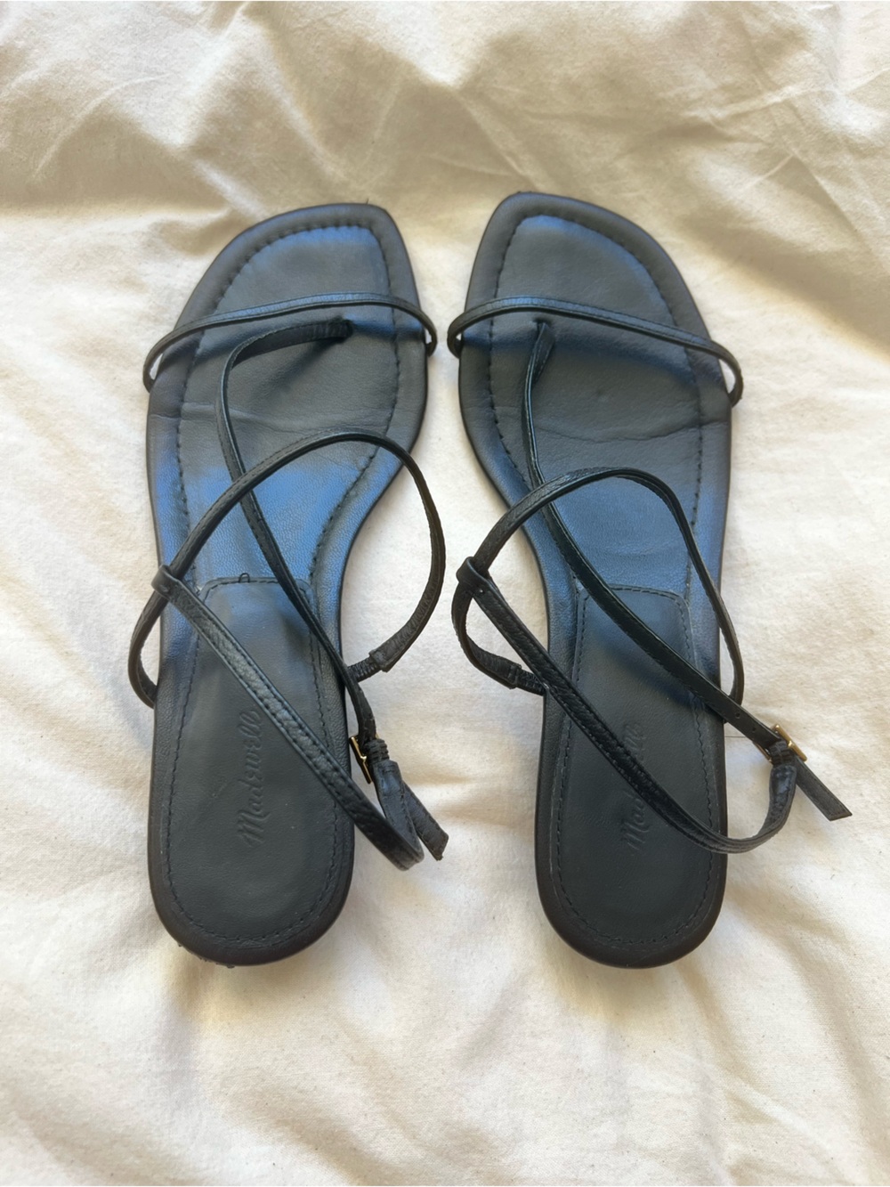 Madewell Strappy Black Women's Sandals - Modern Minimalist